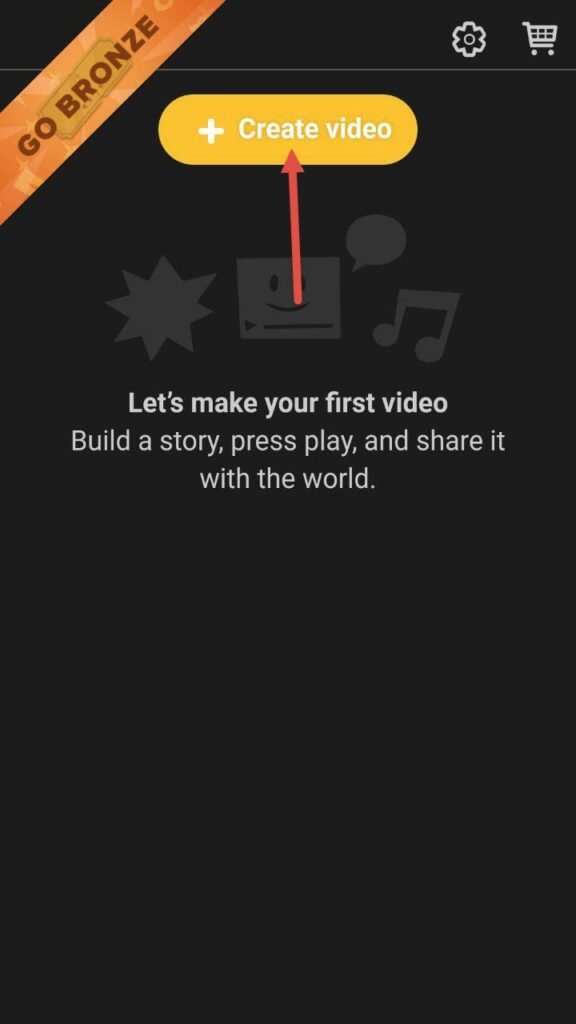 ایجاد اولین پروژه با زدن دکمه Create Video ایجاد اولین پروژه با زدن دکمه Create Video