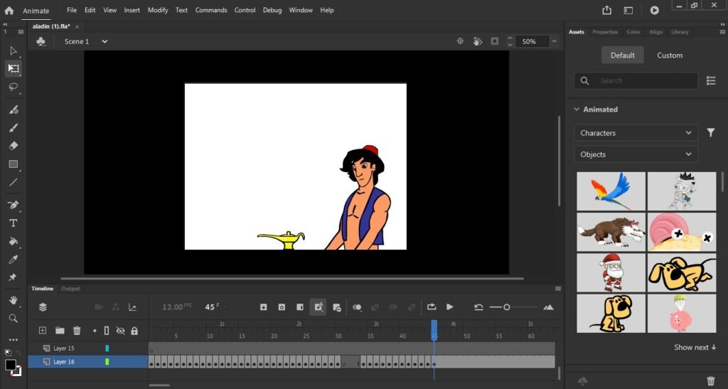 فایل سورس fla باز شده در برنامه adobe animate فایل سورس fla باز شده در برنامه adobe animate