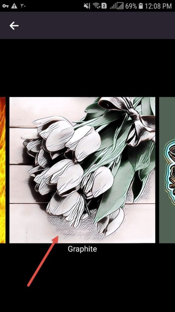 انتخاب فیلتر Graphite انتخاب فیلتر Graphite