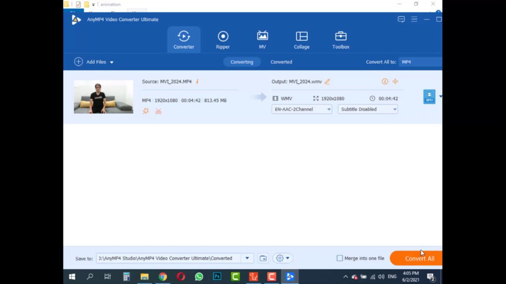 تبدیل فایل Mp4 به Wmv توسط برنامه Any Mp4 Video Converter تلفیق انیمیشن با واقعیت تبدیل فایل Mp4 به Wmv توسط برنامه Any Mp4 Video Converter تلفیق انیمیشن با واقعیت